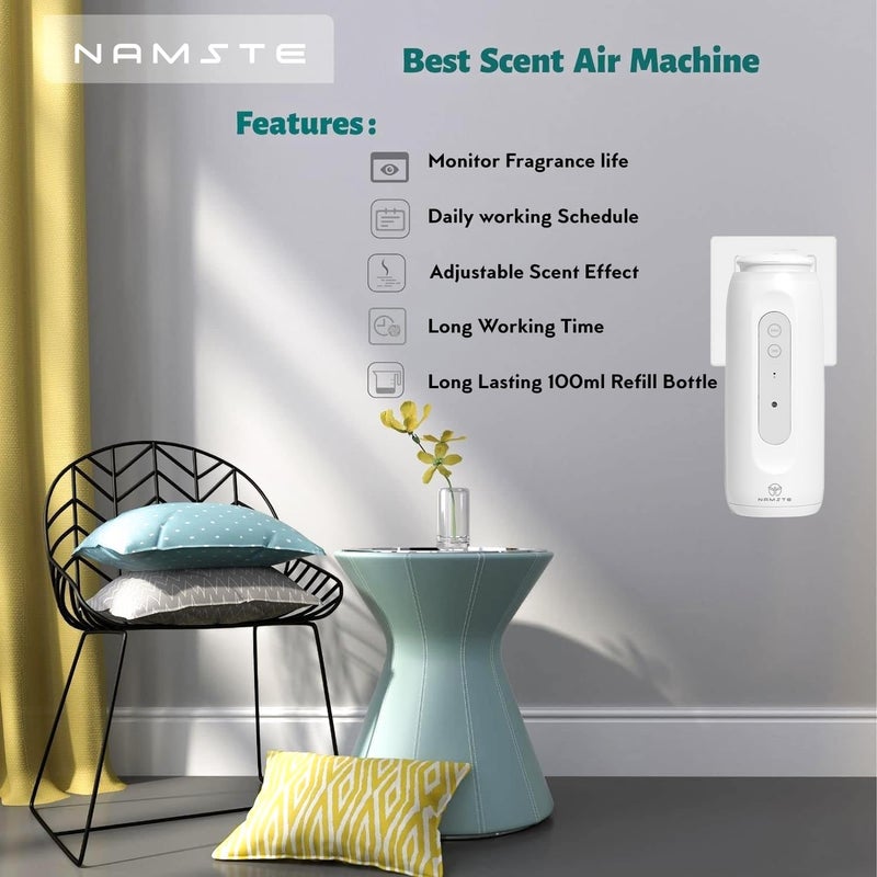 NAMSTE Aroma Diffusers,Scented Diffuser, Plug In Scent Aromatic Devices with Aromatherapy Aroma Fragrance Diffuser for Home, Room, Office(100ml) - Image 4