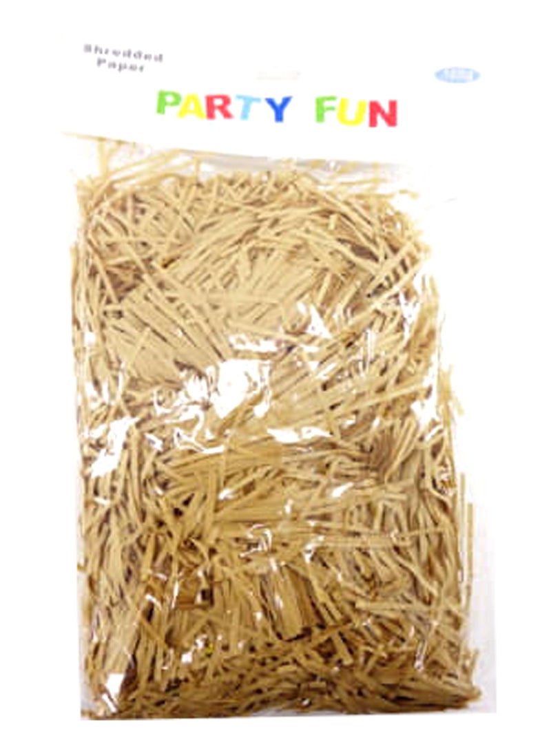 PARTY FUN Shredded Paper Filler 100Grm/Bag Brown Color - Image 2