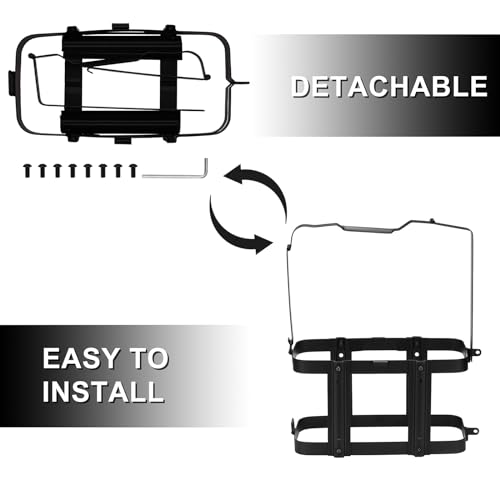 Mayouko Lockable Jerry Gas Can Holder Rack, 5 Gallon / 20 Liter Steel Jerry Can Mount Brackets, Metal Fuel & Gasolina Container, Detachable Carrier Mount, Only Holder Rack, Gas Can not Included - Image 4