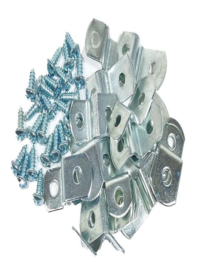 888 Corp Extra Heavy Duty 1/4" Canvas Offset Clips with Screws 10 Pack - Image 1