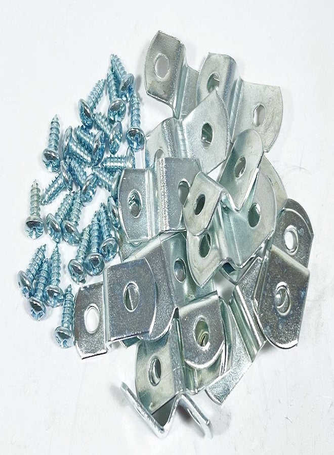888 Corp Extra Heavy Duty 1/4" Canvas Offset Clips with Screws 10 Pack - Image 3