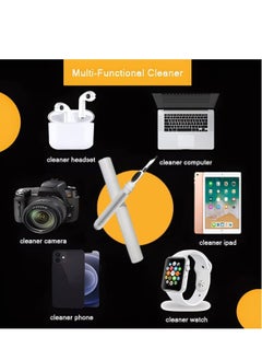ELTRAZONE Bluetooth Earbuds Cleaning Pen,3 in 1 Earphones Cleaner 360°Earbuds Cleaning Pen Kit, Multifunctional Portable Cleaning Dust Removal Brush Pen for Phone PC Laptop Air-pods Camera Lens  - Image 5