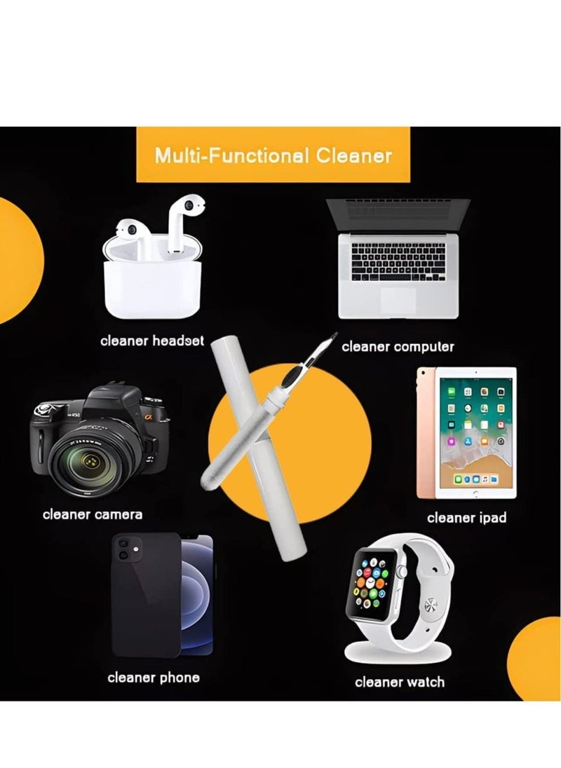 ELTRAZONE - Bluetooth Earbuds Cleaning Pen,3 in 1 Earphones Cleaner 360°Earbuds Cleaning Pen Kit, Multifunctional Portable Cleaning Dust Removal Brush Pen for Phone PC Laptop Air-pods Camera Lens - Image 1