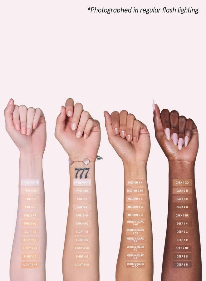 وان سايز بودرة أساس باتريك ستار متعددة الاستخدامات - درجة فاتحة 5 (NG) - لون فاتح، لون ذهبي محايد - مكياج مضغوط للوجه - تغطية متوسطة إلى كاملة، لمسة نهائية ناعمة غير لامعة - 0.28 أونصة - Image 4