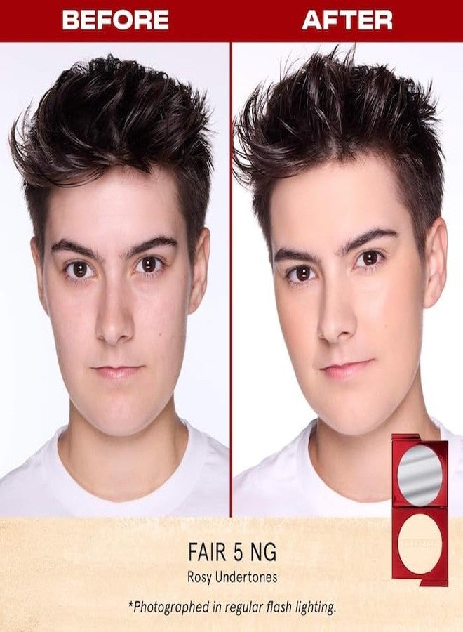 وان سايز بودرة أساس باتريك ستار متعددة الاستخدامات - درجة فاتحة 5 (NG) - لون فاتح، لون ذهبي محايد - مكياج مضغوط للوجه - تغطية متوسطة إلى كاملة، لمسة نهائية ناعمة غير لامعة - 0.28 أونصة - Image 5