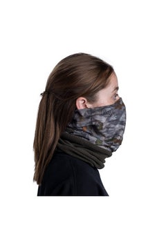 BUFF Adult Polar Neck Gaiter Headband & Winter Neck Warmer Ski Mask & Face Shield Balaclava Worn 12+ Ways Garble Bark One Size  - Image 4