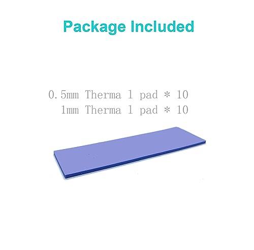 SGTKJSJS NVME M.2 Thermal pad，M.2 SSD Thermal Cooling Pad, 70x20x0.5/1mm for M.2 2280 SSD NVMe Heatsinks (20PCS Pack) - Image 5
