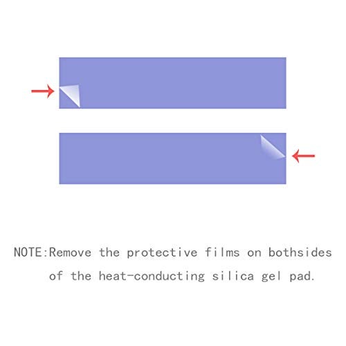 SGTKJSJS NVME M.2 Thermal pad，M.2 SSD Thermal Cooling Pad, 70x20x0.5/1mm for M.2 2280 SSD NVMe Heatsinks (20PCS Pack) - Image 3