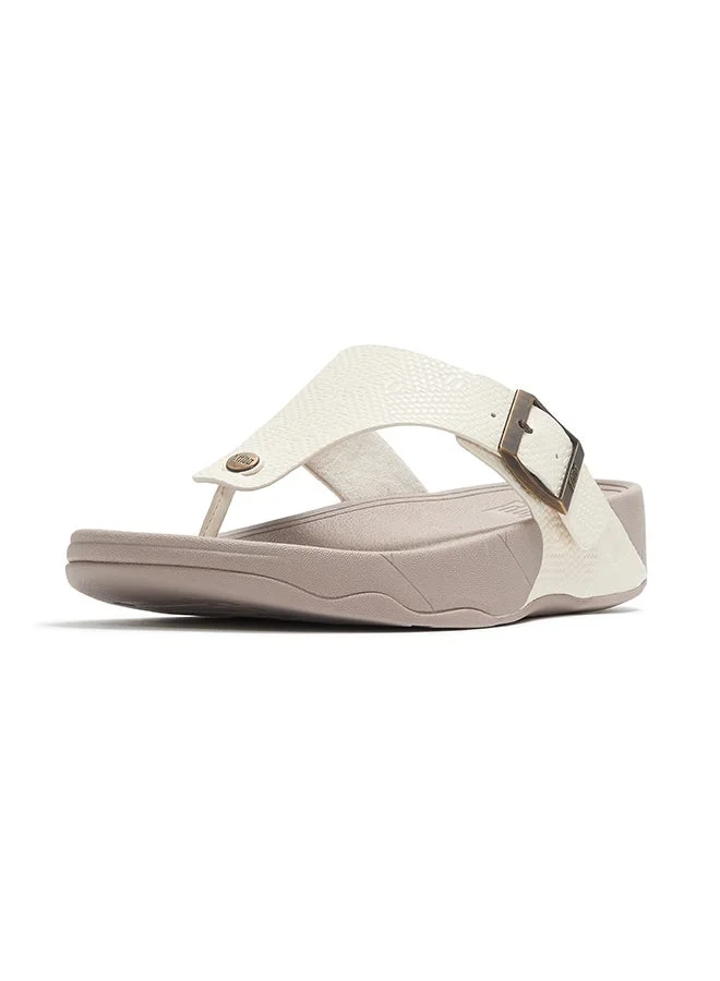 فيت فلوب TRAKK II MENS BUCKLE EMBOSS-LEATHER T/POST SANDALS