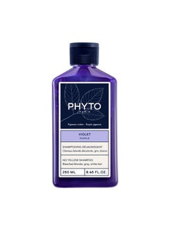Phyto Phyto Purple No Yellow Shampoo - Colour Depositing Purple Shampoo, Anti Brass Toning Shampoo Neutralizes Yellow Tones and Enhances Shine|250 ml  - Image 1