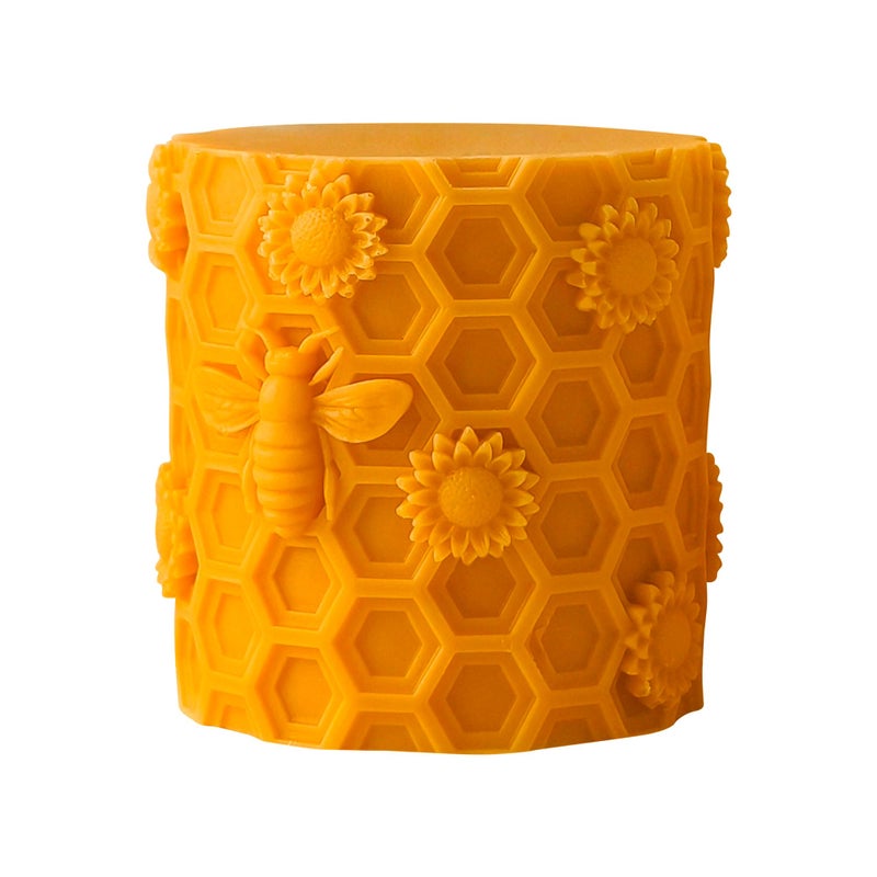 Honeycomb Silicone Cylinder Mold for Resin Casting Candle Making