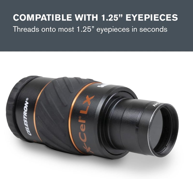 Celestron طقم فلتر القمر - يناسب عدسات التلسكوب 1.25 بوصة - يتضمن 4 فلاتر كثافة محايدة وفلاتر توهج السماء بالإضافة إلى خريطة القمر - ملحق مثالي للمبتدئين في علم الفلك - Image 4