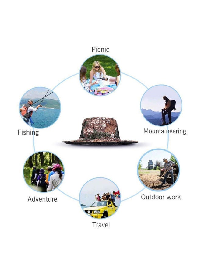 NIBEMINENT Head Face Protect Hat With Mosquito Mesh Net Multicolour 37 x 12.5 10centimeter  - Image 3