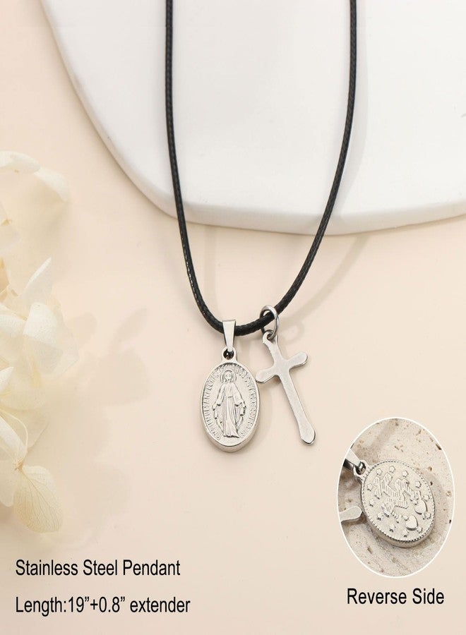 AULSIEY First Communion Gifts for Boys, 1st Communion Gifts for Son Grandson,First Communion Necklaces for Christian Catholic 1st First Communion Favors -Communion - Image 4
