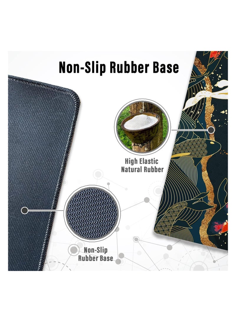 سكاي تاتش لوحة ماوس ألعاب كبيرة بحواف مخيطة ممتدة مقاس XL (80 سم × 30 سم) - Image 5