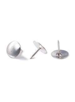 Deli E0020 Thumb Tacks - 10mm, 3/8", Silver  - Image 2