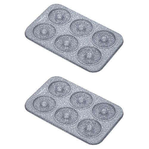Femora Carbon Steel ILAG Coating Donought Tray - Set of 2, Grey (FMCSDNTTR-02) - Image 1