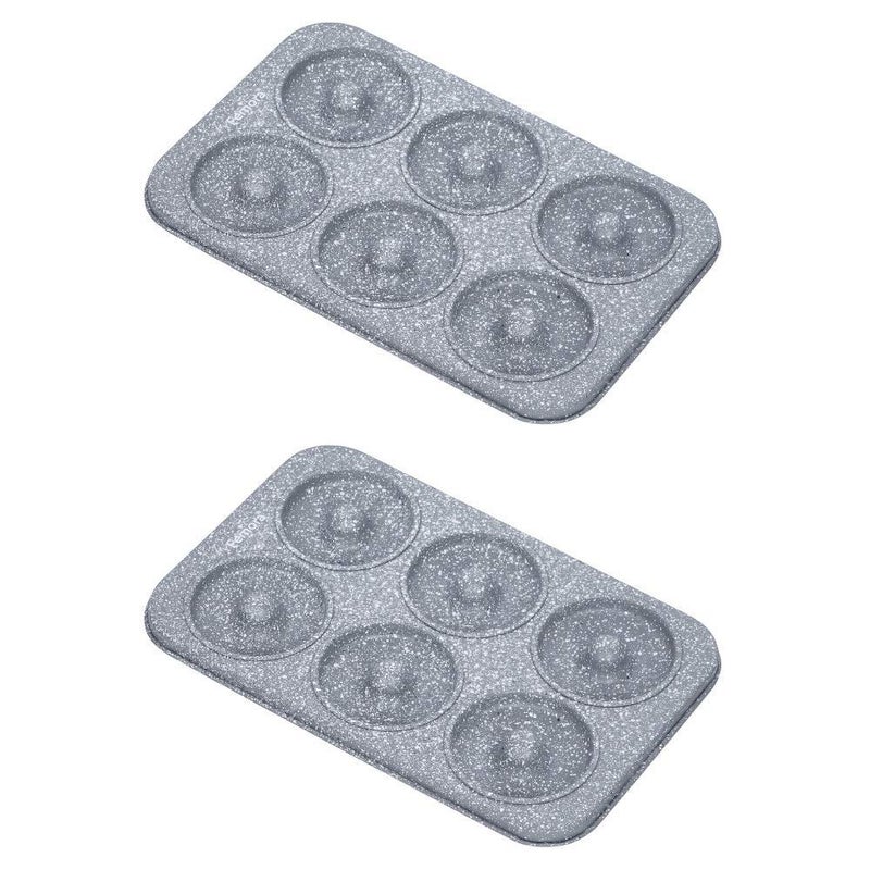 Femora Carbon Steel ILAG Coating Donought Tray - Set of 2, Grey (FMCSDNTTR-02) - Image 5