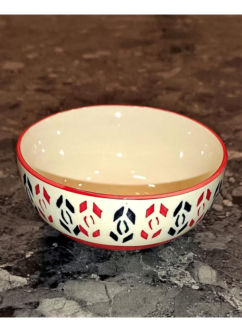 Caffeine Caffeine Ceramic Handmde White & Black Christmas Tree Combo Dinner Set (Set of 6)  - Image 4