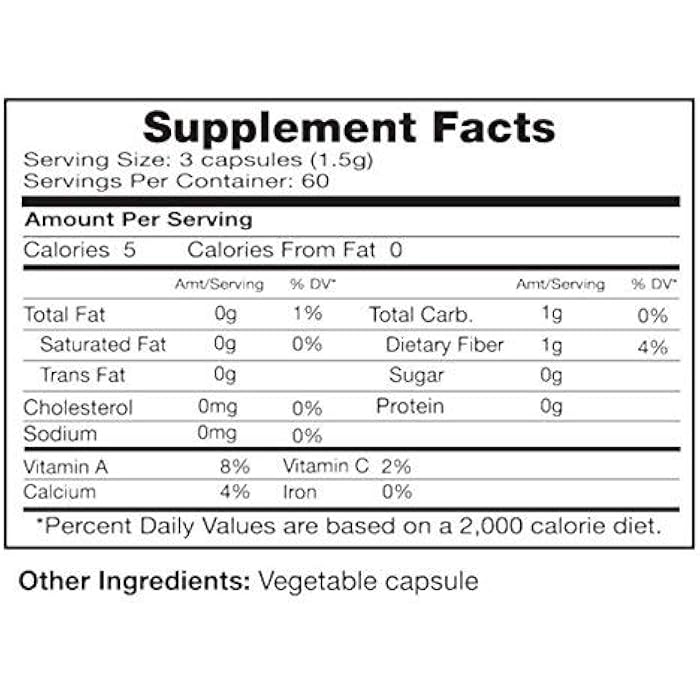 Seagate Products Freeze-Dried Nopal Cactus 500 mg 180 Capsules - Image 2