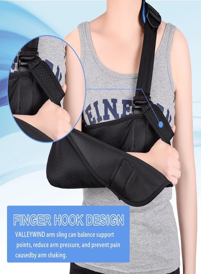 VALLEYWIND Arm Sling, Shoulder Immobilizer for Arm, Shoulder, Elbow, Wrist Injury, Versatile Arm Support with Foam Neck Pad Fits for Left Right Hand Women Men (M) - Image 3