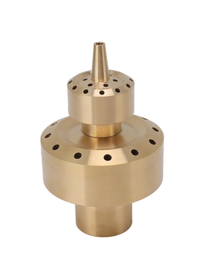Copper Double Column Fountain Nozzle Music Fountain Landscape Scenery Nozzle Water Fountain Nozzle G1in