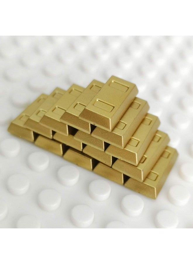 SPRITE WORLD - Plating Gold Bars Sliver Bars Brick Blocks Toy Treasure Set For Mini Figures Compatible Major Brands - Image 1