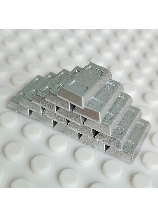 SPRITE WORLD - Plating Gold Bars Sliver Bars Brick Blocks Toy Treasure Set For Mini Figures Compatible Major Brands - Image 1