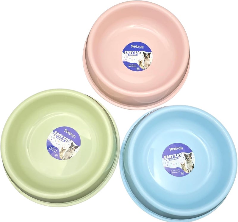 Petbroo Pet Platter Bowl PB85192 - Blue Plastic Feeding Dish - Image 3
