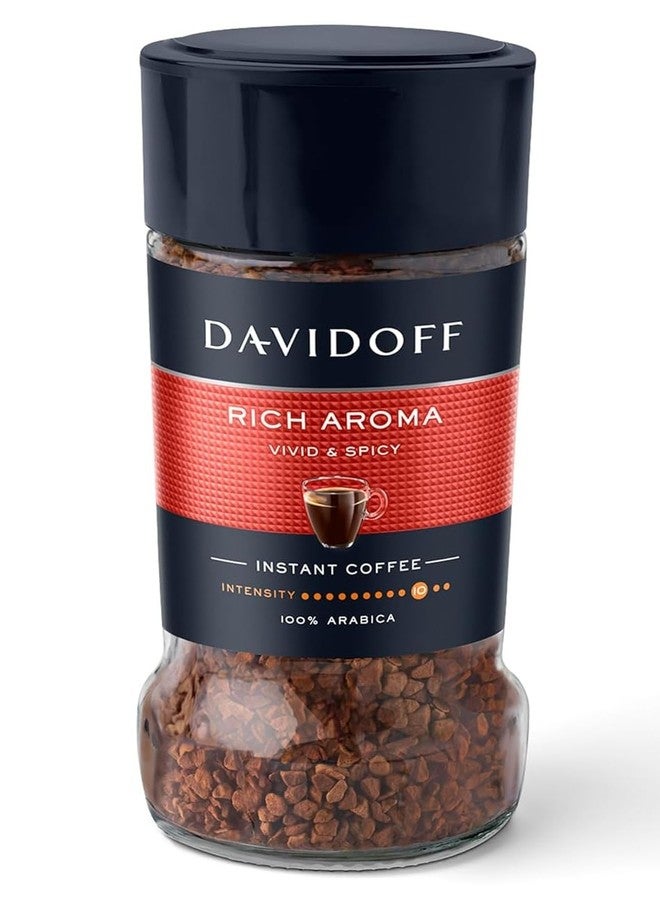 DAVIDOFF Rich Aroma Instant Coffee, 100% Arabica, Vivid & Spicy, Premium Coffee Granules 45g (Product Of Germany) By DECADENT - Image 1