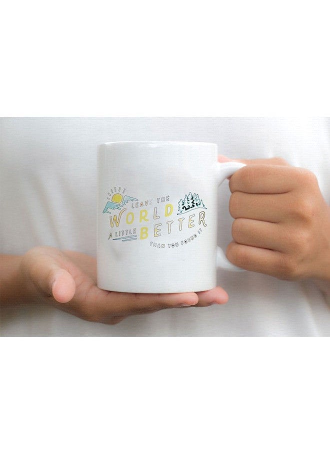 Giftmate Giftmate World Better Printed Ceramic Tea and Coffee Mug 320ml  - Image 2
