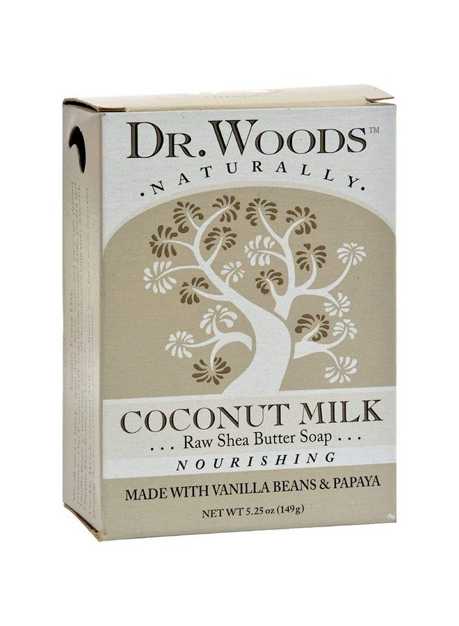Dr. Woods Coconut Milk Bar Soap With Vanilla Beans Papaya & Organic Shea Butter 5.25 Oz (Pack Of 3) - Image 2