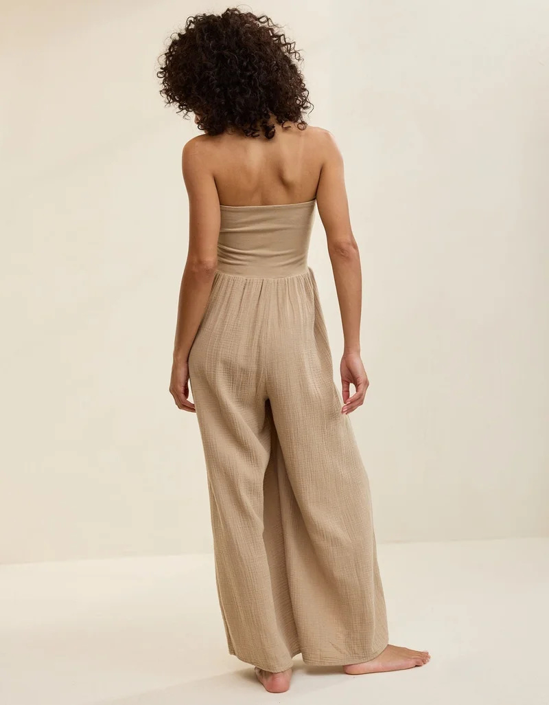 Aerie  Aerie At The Barre Strapless Jumpsuit for Women | Best Price UAE
