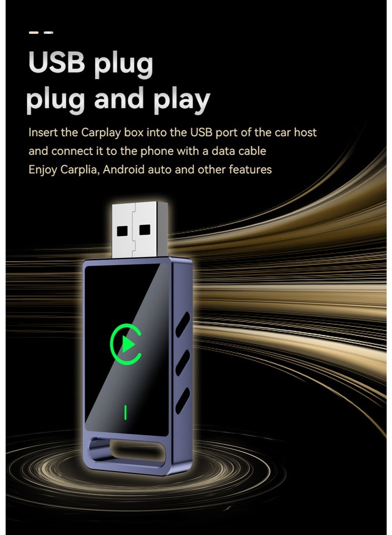 TUNKE 2-in-1 Wireless CarPlay & Android Auto Adapter for Cars – Plug & Play USB Dongle, 5G WiFi & Bluetooth 5.0 Converter, Voice Control, Convert Wired CarPlay to Wireless - Image 2