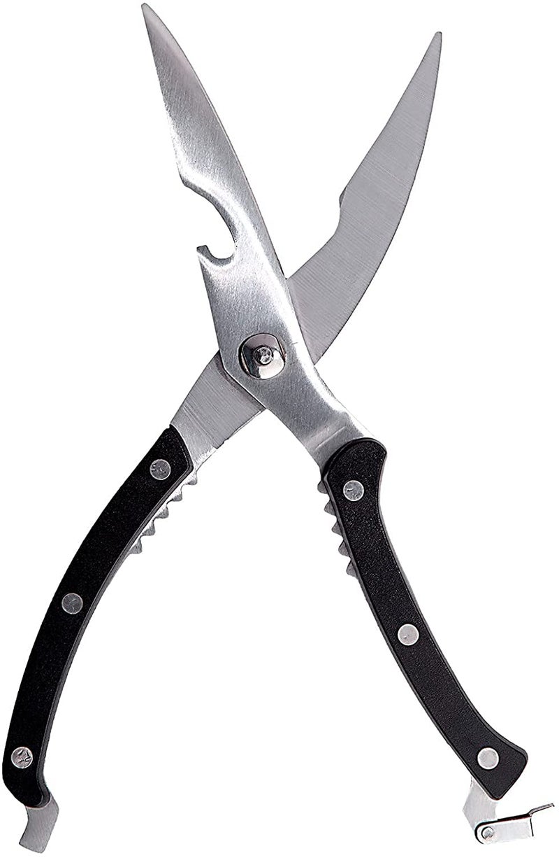 we3 Poultry Shears, Premium Anti-rust Heavy Duty Kitchen Scissors Multipurpose All Metal Professional Kitchen Cutter for Turkey Bone Meat Beaf-Spring Loaded - Image 1