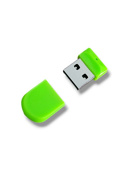 قارئ بطاقات الذاكرة الخارجية مايكرو اس دي (T-Flash) USB 2.0 لون اخضر