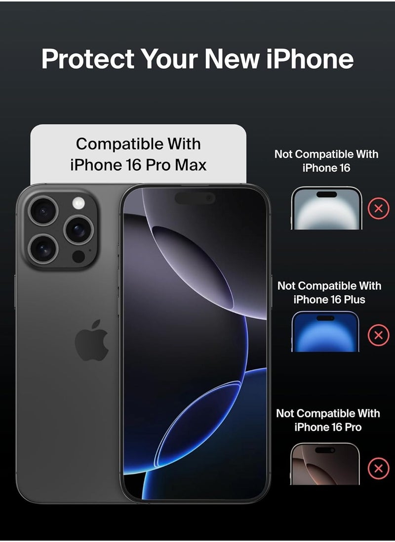 MOCOM [3pack] iPhone 16 Pro Max Privacy Screen Protector [6.9 Inch] – 9H Tempered Glass, Anti-Spy, Anti-Fingerprint, Bubble-Free, Full Coverage, Case-Friendly, Ultra Tough Drop & Scratch Protection  - Image 4