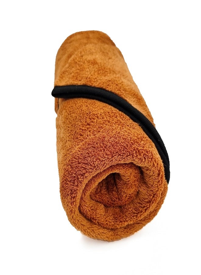 SOFTSPUN Microfiber Wipes Large Baby Towel 2 pc Brown! Ultra Absorbent Super Soft & Comfortable Quick Drying for Men & Women Daily Use Extra Large Size Unisex.… - Image 2