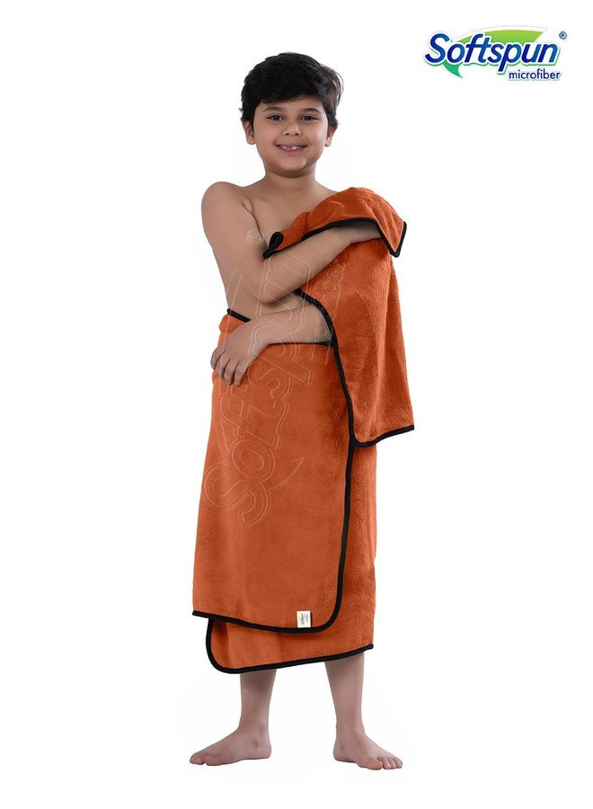 SOFTSPUN Microfiber Wipes Large Baby Towel 2 pc Brown! Ultra Absorbent Super Soft & Comfortable Quick Drying for Men & Women Daily Use Extra Large Size Unisex.… - Image 5