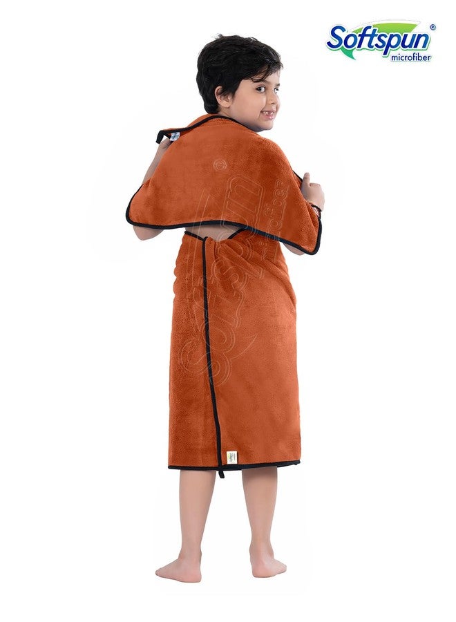 SOFTSPUN Microfiber Wipes Large Baby Towel 2 pc Brown! Ultra Absorbent Super Soft & Comfortable Quick Drying for Men & Women Daily Use Extra Large Size Unisex.… - Image 3