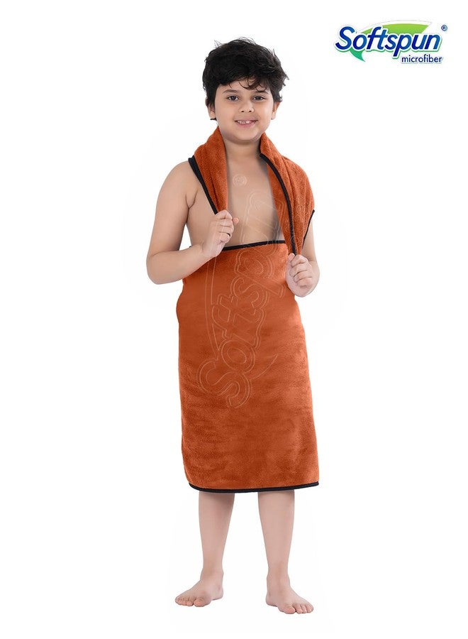 SOFTSPUN Microfiber Wipes Large Baby Towel 2 pc Brown! Ultra Absorbent Super Soft & Comfortable Quick Drying for Men & Women Daily Use Extra Large Size Unisex.… - Image 4