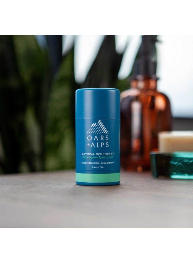 Oars + Alps Aluminum Free Deodorant for Men and Women, Dermatologist Tested and Made with Clean Ingredients, Travel Size, Eucalyptus Spearmint, 1 Pack, 2.6 Oz - Image 3