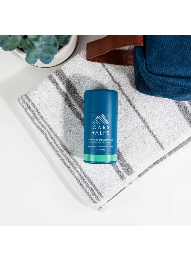 Oars + Alps Aluminum Free Deodorant for Men and Women, Dermatologist Tested and Made with Clean Ingredients, Travel Size, Eucalyptus Spearmint, 1 Pack, 2.6 Oz - Image 5