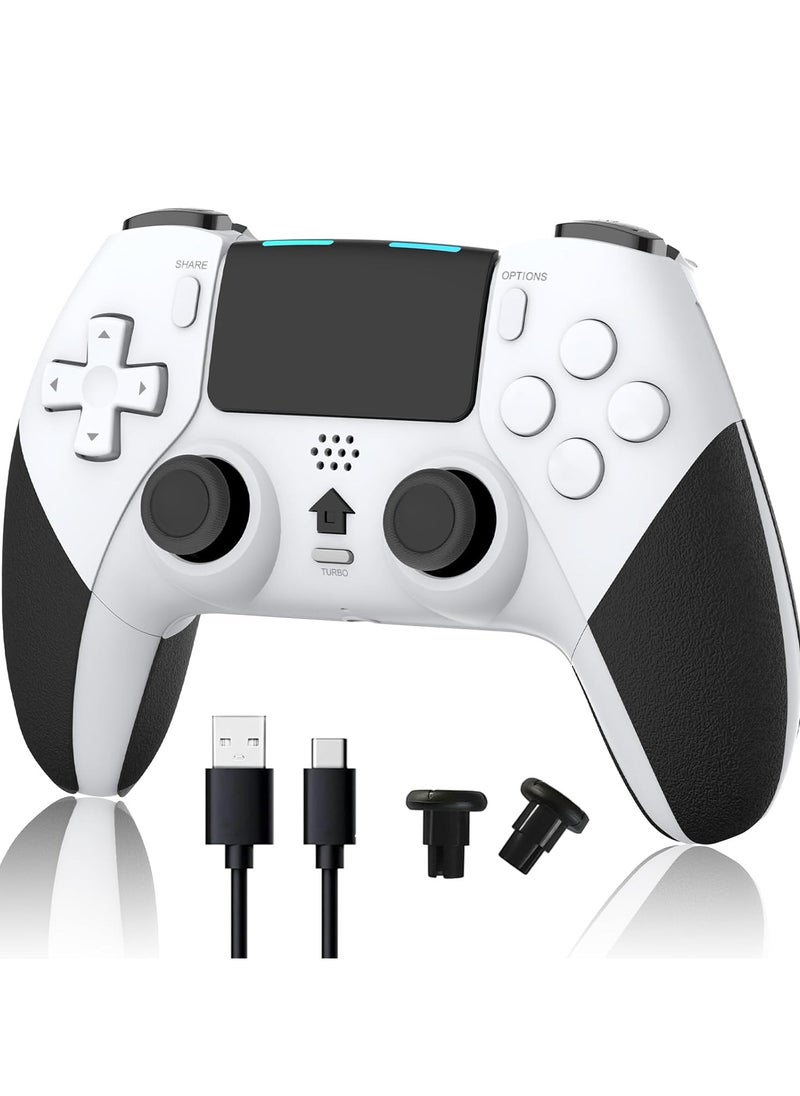 Generic Wireless Pro Controller Compatible with PS4 /PS4 Pro/PS4 Slim Console, Gaming Remote with Built-in 800mAh Rechargeable Battery/Precise Joystick/Audio/Turbo/Advanced Buttons Programming (Yellow)  - Image 1