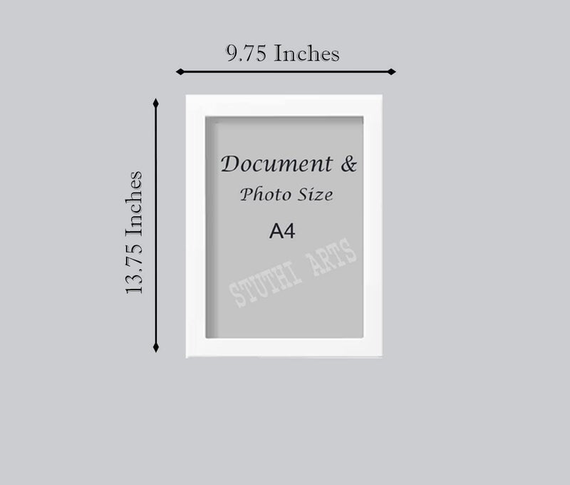 Stuthi Arts Wall Wood Photo Frames White-A4-(0001) - Image 3