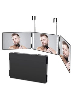 Y&D 3 Way Barber Mirror,LED Light, 360 Degree Mirror for Men,USB with Height Adjustable Telescoping Hook,Suitable Hair Cutting, Hairstyling, Shaving, Grooming, Coloring and Makeup  - Image 2