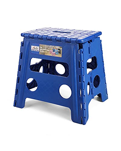 ACKO Folding Step Stool 13 inch Height Premium Heavy Duty Foldable Stool for Kids and Adults Kitchen Garden Bathroom Stepping Stool