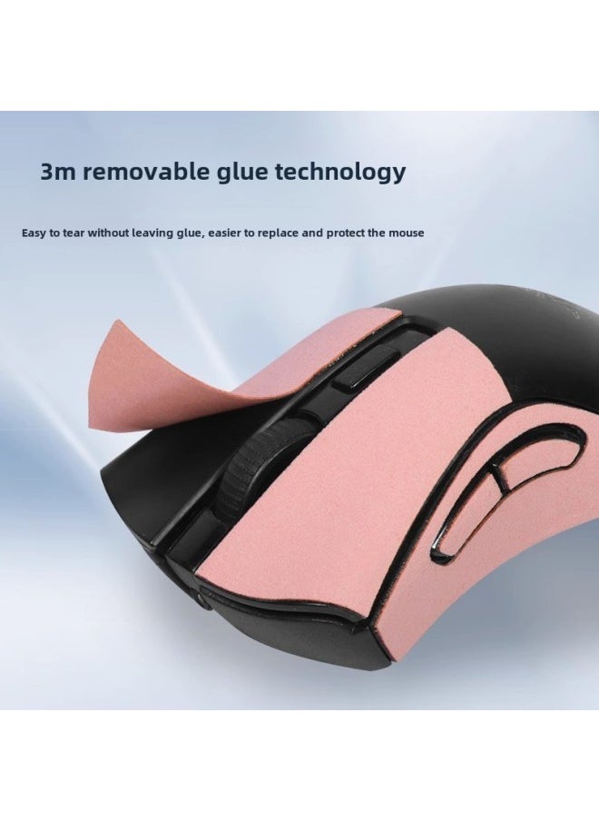 Generic - Suitable For Razer Purgatory Viper Viper V2mini Mouse Sticker Anti-slip Sticker Printed Sticker V2mini Sweat Absorbing Palm Sticker-Color: A Red Printed Mouse Sticker - Image 1