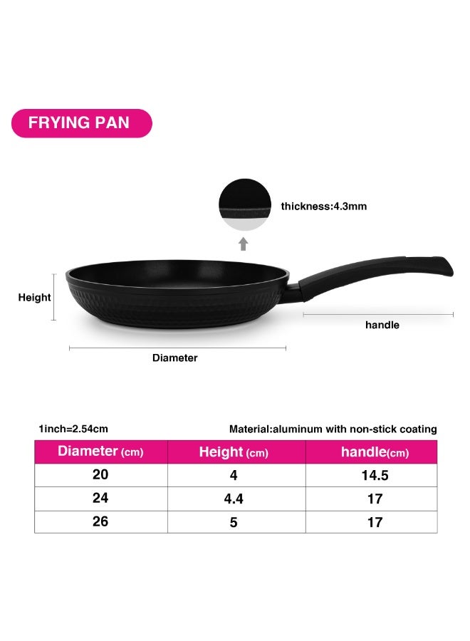 Fissman Frying Pan Favorite 26cm with Aluminum and Non- Stick Coating  - Image 4
