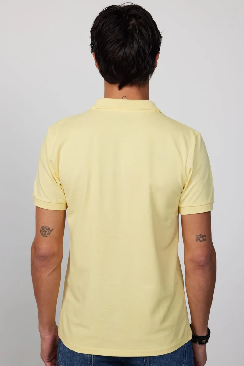 تودورس Men's Slim Fit Narrow Cut Cotton Soft Textured Cool Keeping Fabric Plain Pique Polo Collar T-Shirt